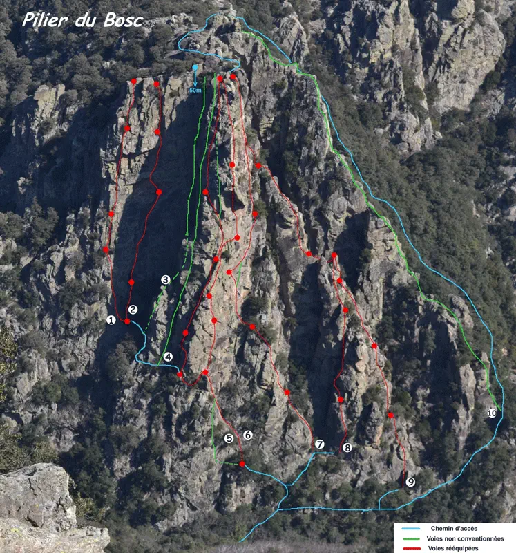 16 Juin 2013 - Alpi Caroux - Pilier du Bosc AD+ (580m)
