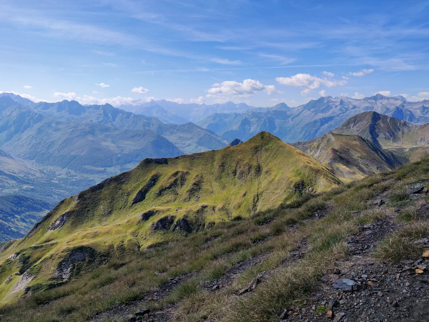 La crête et les grands sommets