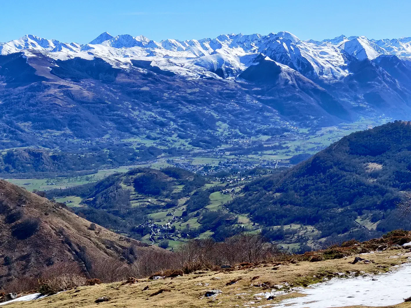 Plongée sur la vallée