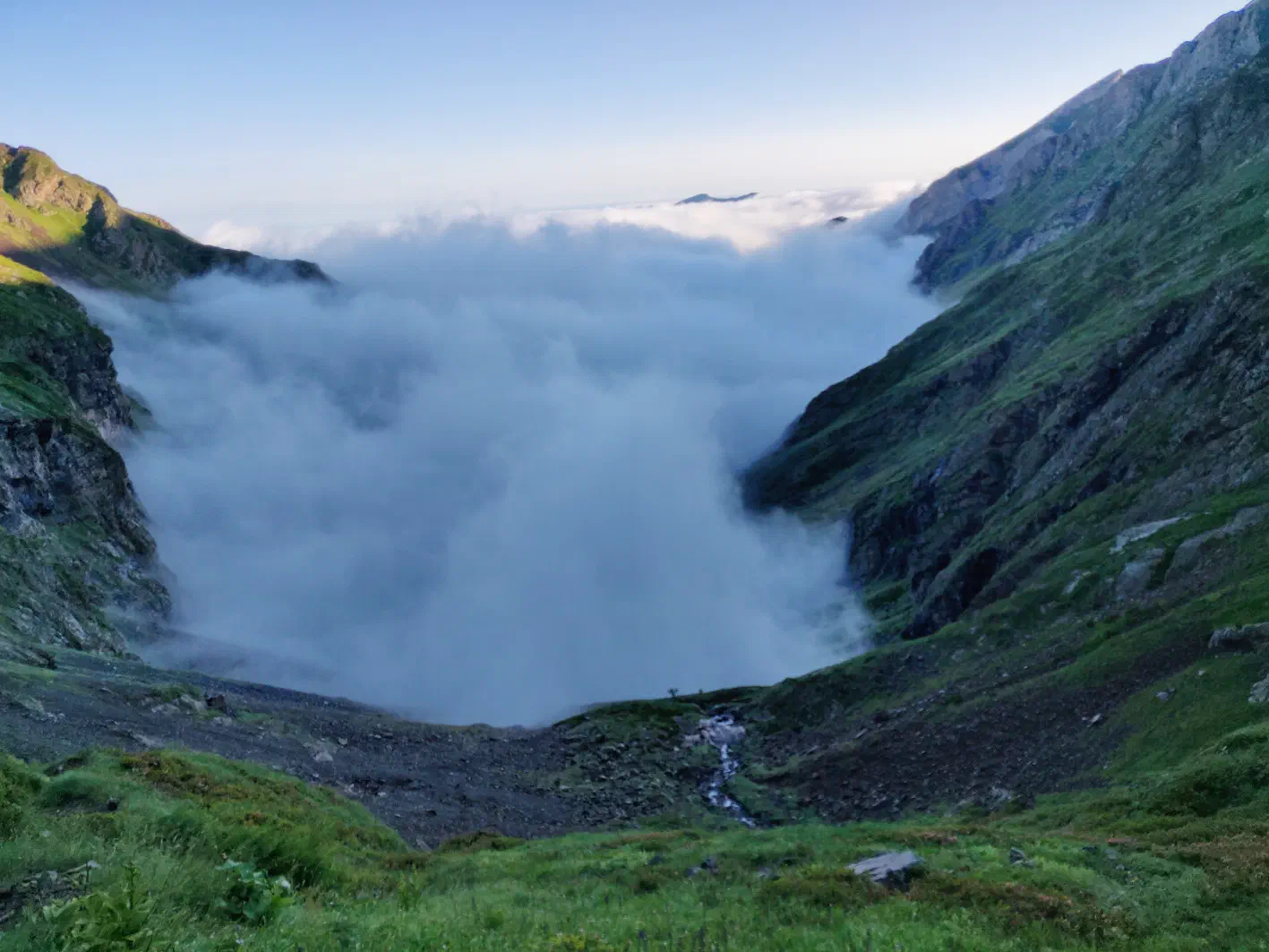 Au-dessus de la mer de nuages
