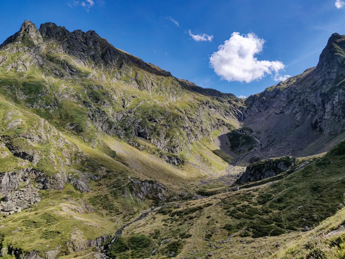 Le vallon avant le lac