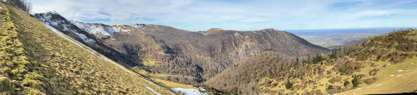 Panorama sur les crêtes